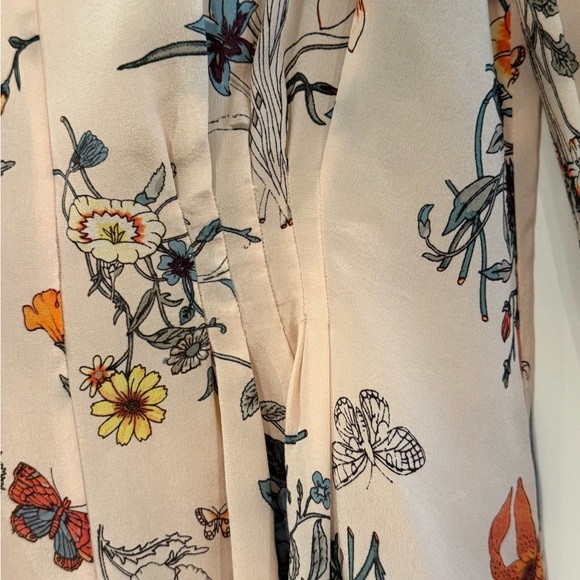 Rebecca Taylor Floral Blouse, Size 4 - Picture 4 of 10